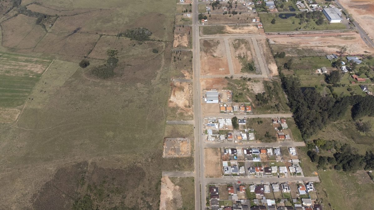 Foto aérea 4 do Loteamento Residencial Nova Avenida, em Araricá/RS.